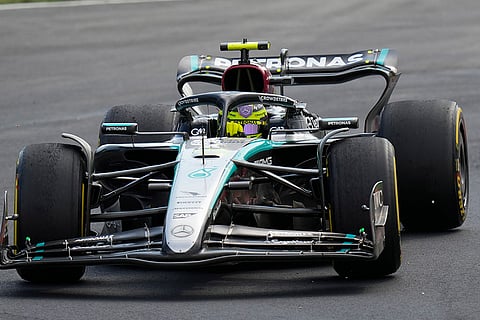 Italian Grand Prix 2024: Mercedes driver Lewis Hamilton of Britain steers his car